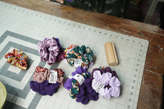 Zero-Waste Scrunchies